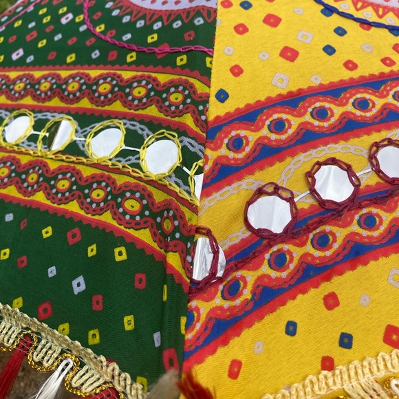 Festival Sun Shade // Colorful Embroidered Parasol - Picture 4 of 5